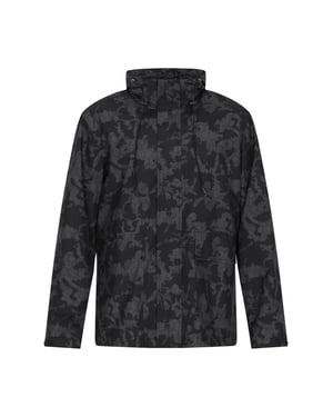 Mo Anorak Heren Donkergrijs zwart camouflage