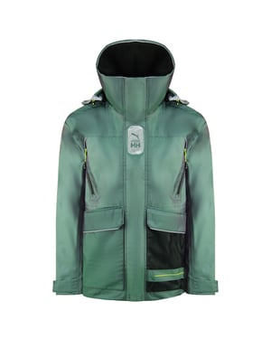 Puma x Helly Hansen Lange Mouw Zip Up Groen Heren Hoodie Jas 598277 94