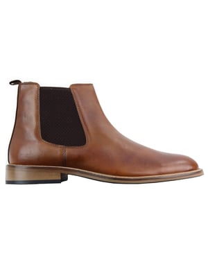 Heren Vintage Tan lederen dealerlaarzen