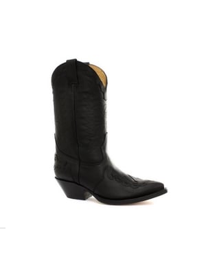 Grinders Unisex zwart lederen cowboylaarzen-Arizona HI