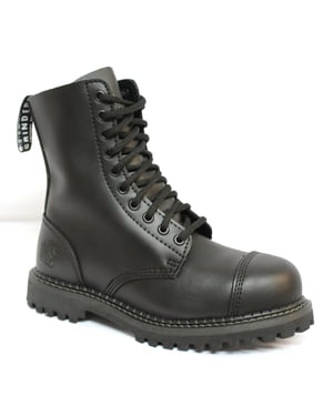 Grinders Stag CS zwarte unisex veiligheidsstalen neus militaire punklaarzen