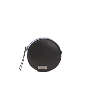 Pompei Donatella Vrouwen Zwart Leren Crossbody Tas