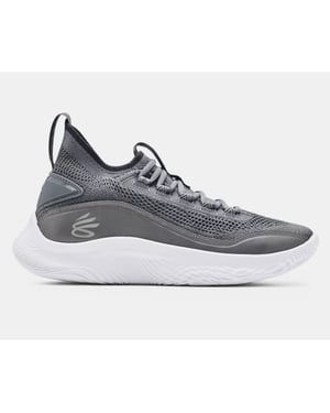 Under Armour Curry Flow 8 Shine Heren Grijze Trainers