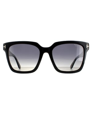 Tom Ford zonnebril Selby FT0952 01D Glansende zwarte rook gepolariseerd