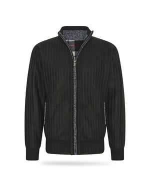 Cappuccino Italia Sweaters Bounded Jacket Zwart Zwart