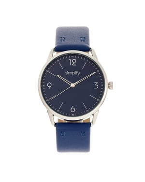 Vereenvoudig het 6300 horloge met leren band