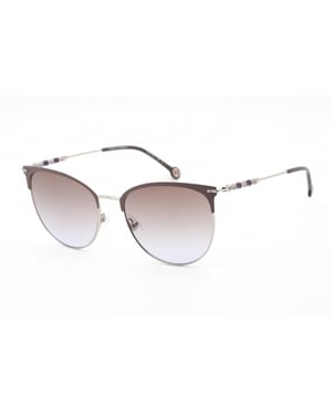 Carolina Herrera CH 0037/S Zonnebril PALLADIUM LILA / BROWN SH VIOLET