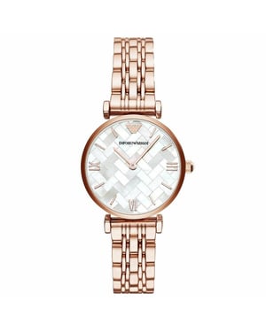 Emporio Armani AR11110 Gianni T-Bar Rose-Gold Tone dameshorloge