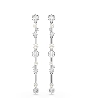 Swarovski 'Constella Bars' Dames Oorbellen van Basismetalen - Zilver 5705614
