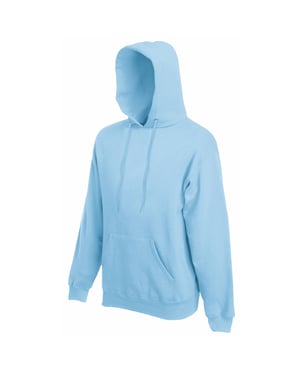 Fruit Of The Loom Heren Sweatshirt Met Capuchon / Hoodie (Hemel Blauw)