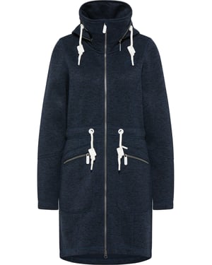 ICEBOUND Gebreide fleece jas Dames marine gem
