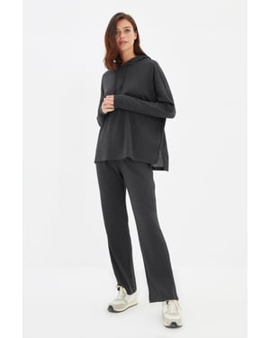 Trendyol Vrouwen  Capuchon Pyjama Set