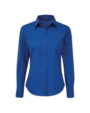 Premier Dames/Dames Shirt Met Lange Mouwen (Koningsblauw)