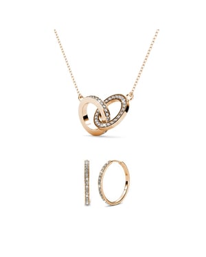 Chique Circle Twin Sets - Oostenrijks kristal