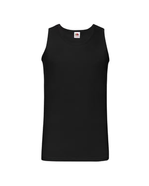 Fruit of the Loom Unisex Adult Valueweight Athletic Tank Top (Zwart)