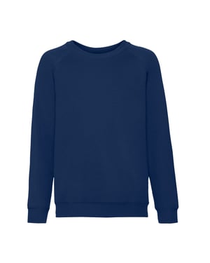 Fruit of the Loom Klassiek Raglan Sweatshirt voor kinderen/Kinderen (Marine)