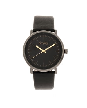 Vereenvoudig het 6200 horloge met leren band