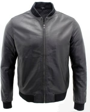 Varisty leren bomberjack