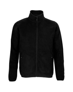 SOLS Heren Factor Fleecejack met rits (Zwart)