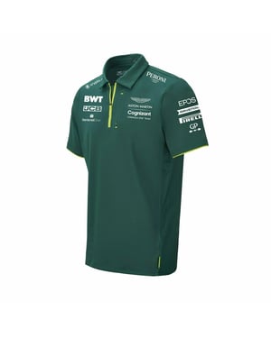 Aston Martin Cognizant F1 Official Team Heren Groen Poloshirt