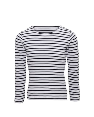 Asquith & Fox Dames/dames Mariniere Kust T-Shirt met lange mouwen (Wit/Zwaar)