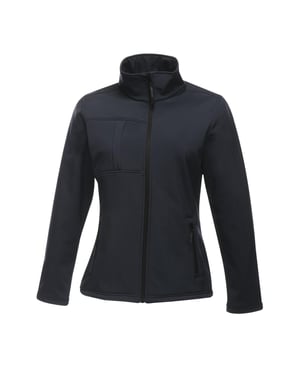 Regatta Dames/Dames Octagon II Waterdichte Zachte Shell Jas (Marine/Seal Grijs)