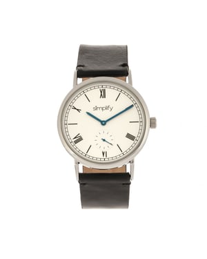 Vereenvoudig het 5100 horloge met leren band