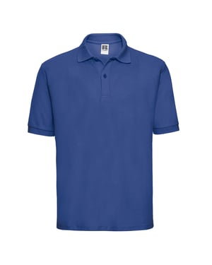 Russell Heren Polycotton Pique Poloshirt (Helder Koningsblauw)