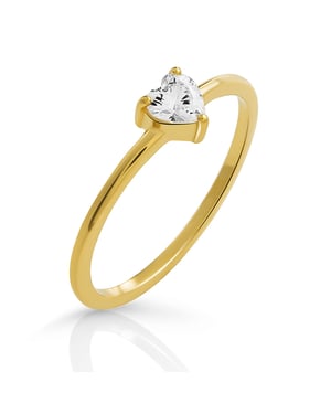 Orphelia 'Liefde' Dames 925 Sterling Zilveren Ring - Goud ZR-7531/G