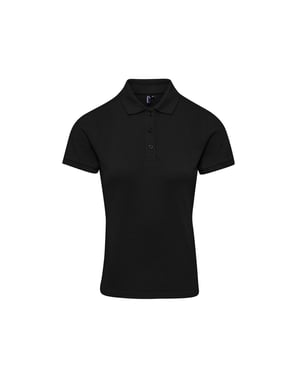 Premier Dames/Dames Coolchecker Plus Poloshirt (Zwart)