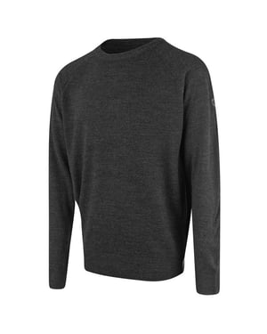 Island Green Raglan heren Donker Houtskool Golf Sweater