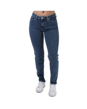 Dames Tommy Hilfiger Rome Mid Rise Straight Jeans in Denim