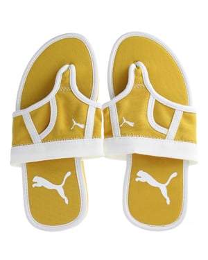 Puma Brief Case Teenslippers Dames Geel
