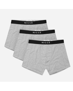 Nicce 3-Pack Stretch Taille Zwart/Grijs Heren Alesi Boxershorts 0037 K001 0264