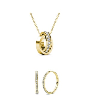 Chique Circle Hoop Sets - Oostenrijks kristal