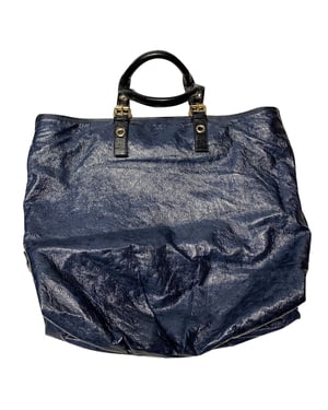 Stella McCartney Schoudertas met Portemonnee in Blauw Faux Leer
