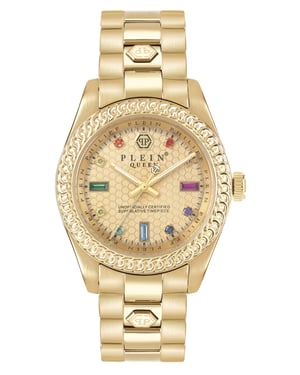 Philipp Plein Queen Dames Horloge Goudkleurig PWDAA0721