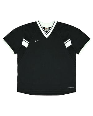 Nike Dri-Fit Training T-shirt Korte Mouw V-Hals Zwart Dames Sport Top 229326 010