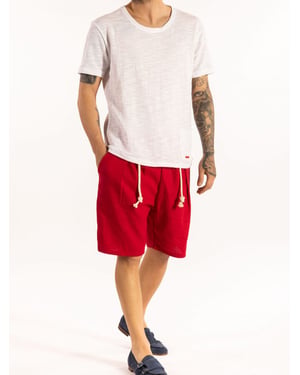 Takeshy Kurosawa shorts Lino Mannen rood