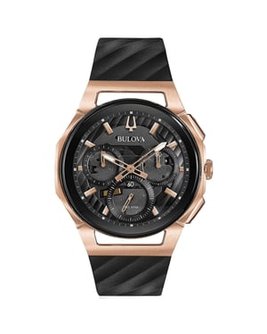 Bulova Curv herenhorloge Zwart 98A185