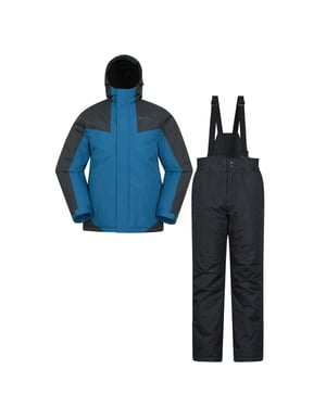 Mountain Warehouse Heren ski jas & broek (Blauw)