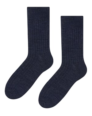 Steven - Heren Alpaca Wol Sokken - 1 Paar Warme Gebreide Boot Sokken voor Winter - Grijs