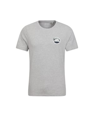 Mountain Warehouse Heren Oban Mountain Katoenen T-Shirt (Grijs)