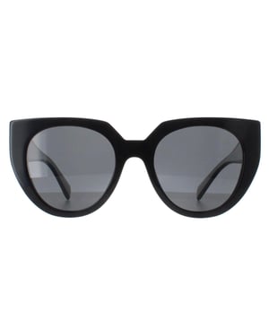 Prada PR14WS 09Q5S0 zwart en talk donkergrijs zonnebril