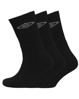 Umbro Zwart 3 Pack Sokken - Heren