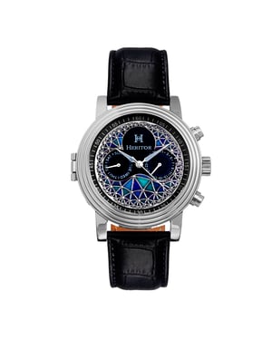 Heritor Automatisch Legacy horloge met leren bandje met dag/datum