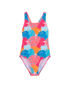 Regatta Eendelig Katrisse Tropical Leaves Meisjesbadpak (Veelkleurig)