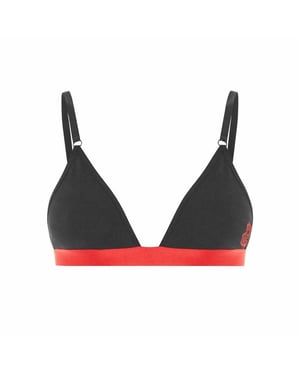 Nicce Verstelbare Bandjes Zwart/Rood Dames Hart Driehoek Bralette 211 2 15 07 0043