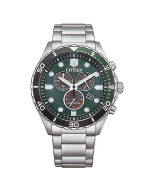 Citizen Of Sporty Aqua Heren Zilveren Horloge AT2561-81X