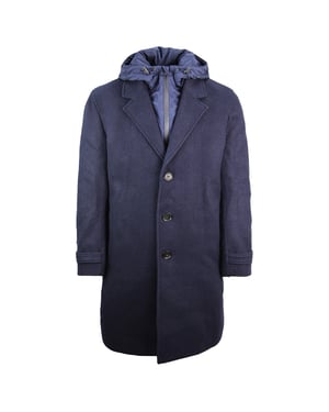 Lacoste Trench Heren Navy Jas